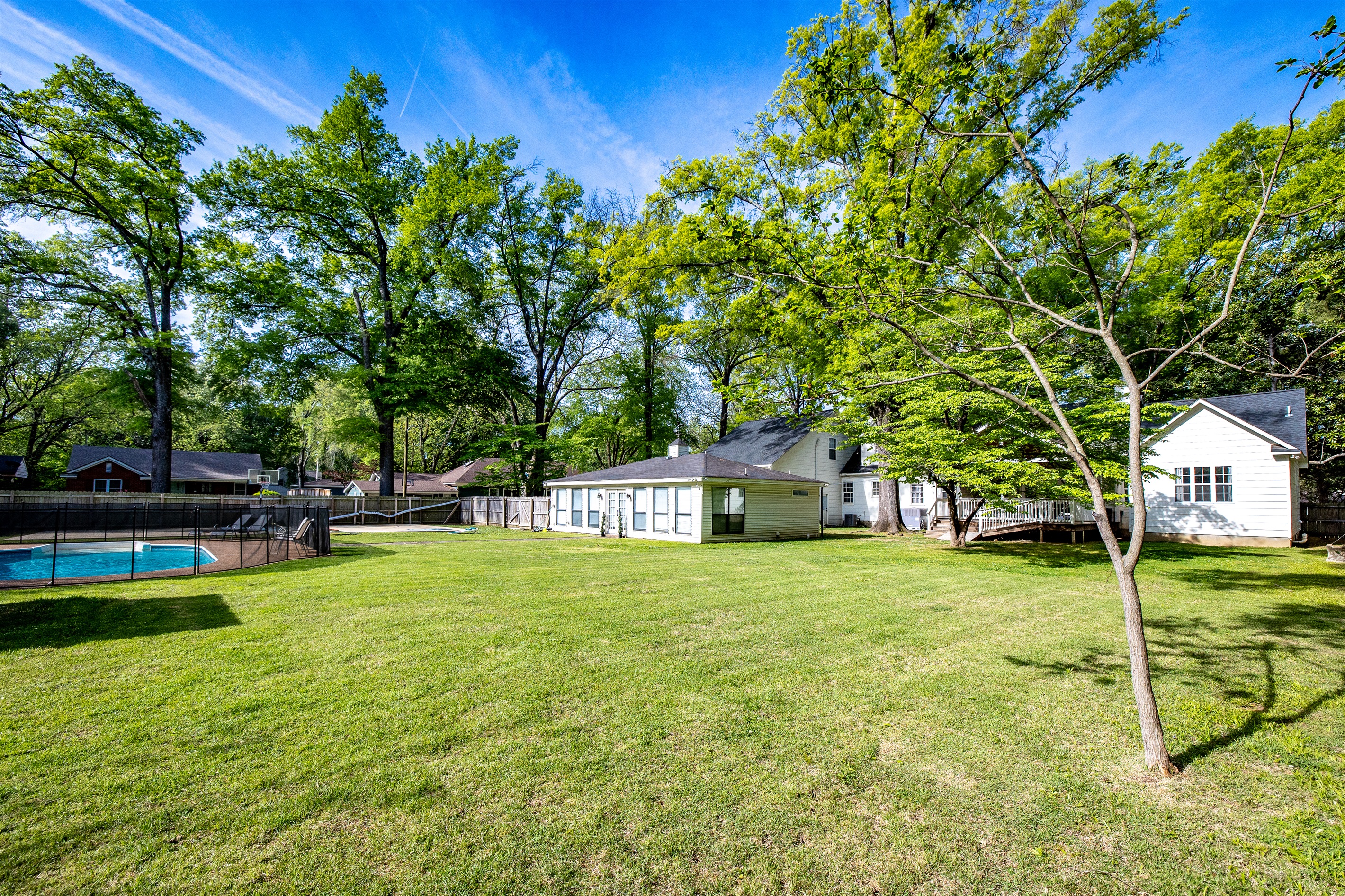 Spacious yard