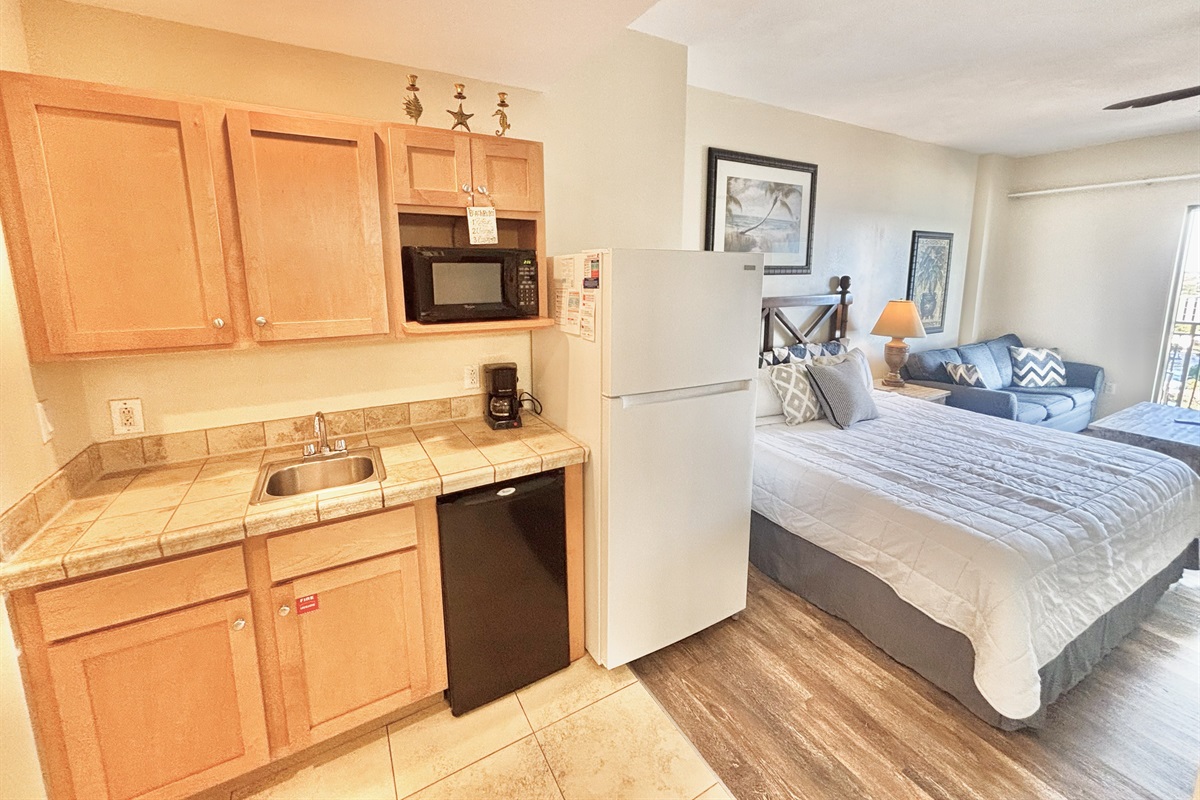 Kitchen available for light cooking