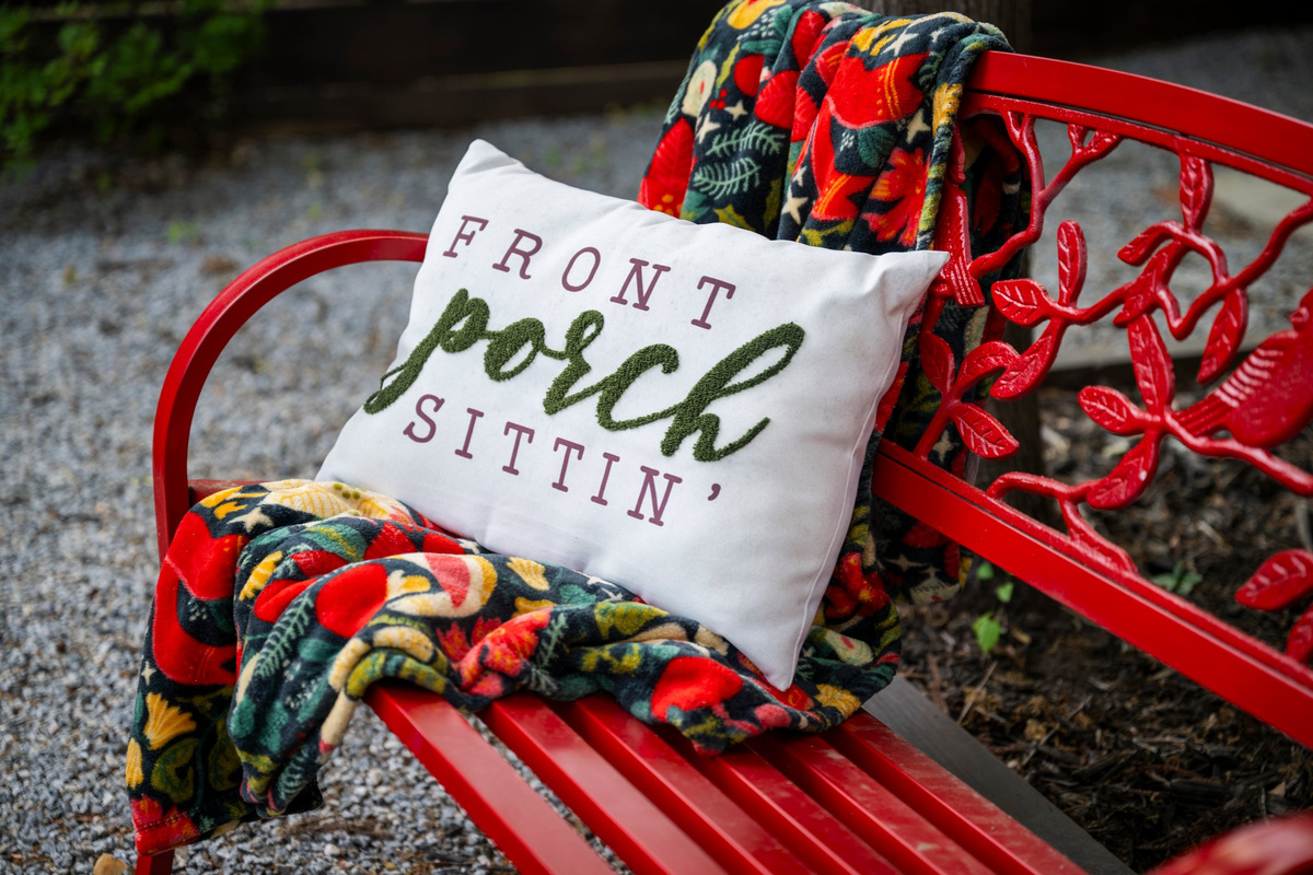 Small details help make the outdoor spaces feel welcoming and comfortable.