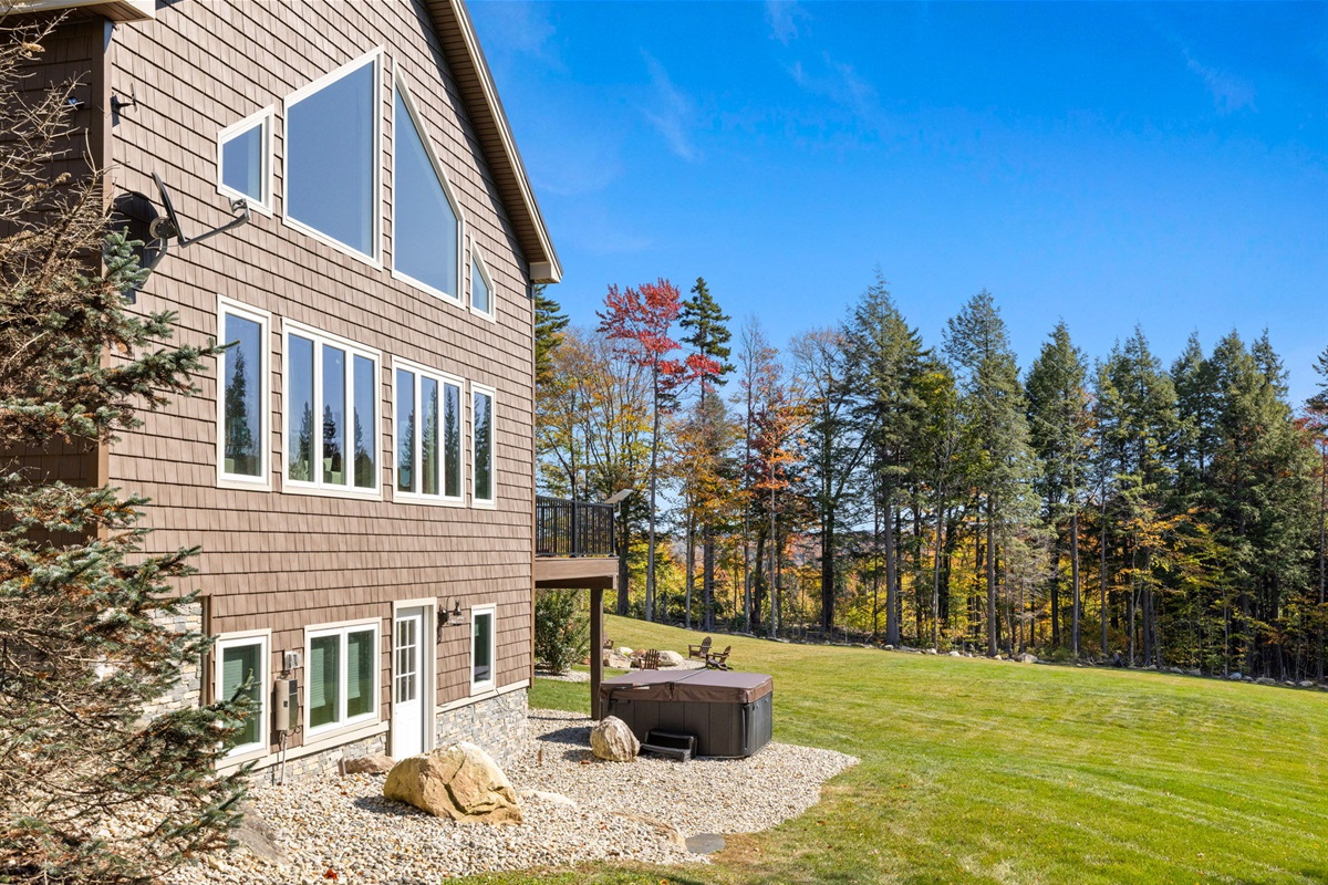 View of back yard