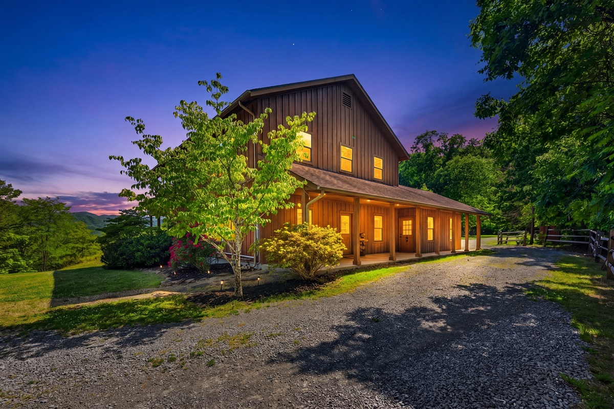Night View Front Exterior