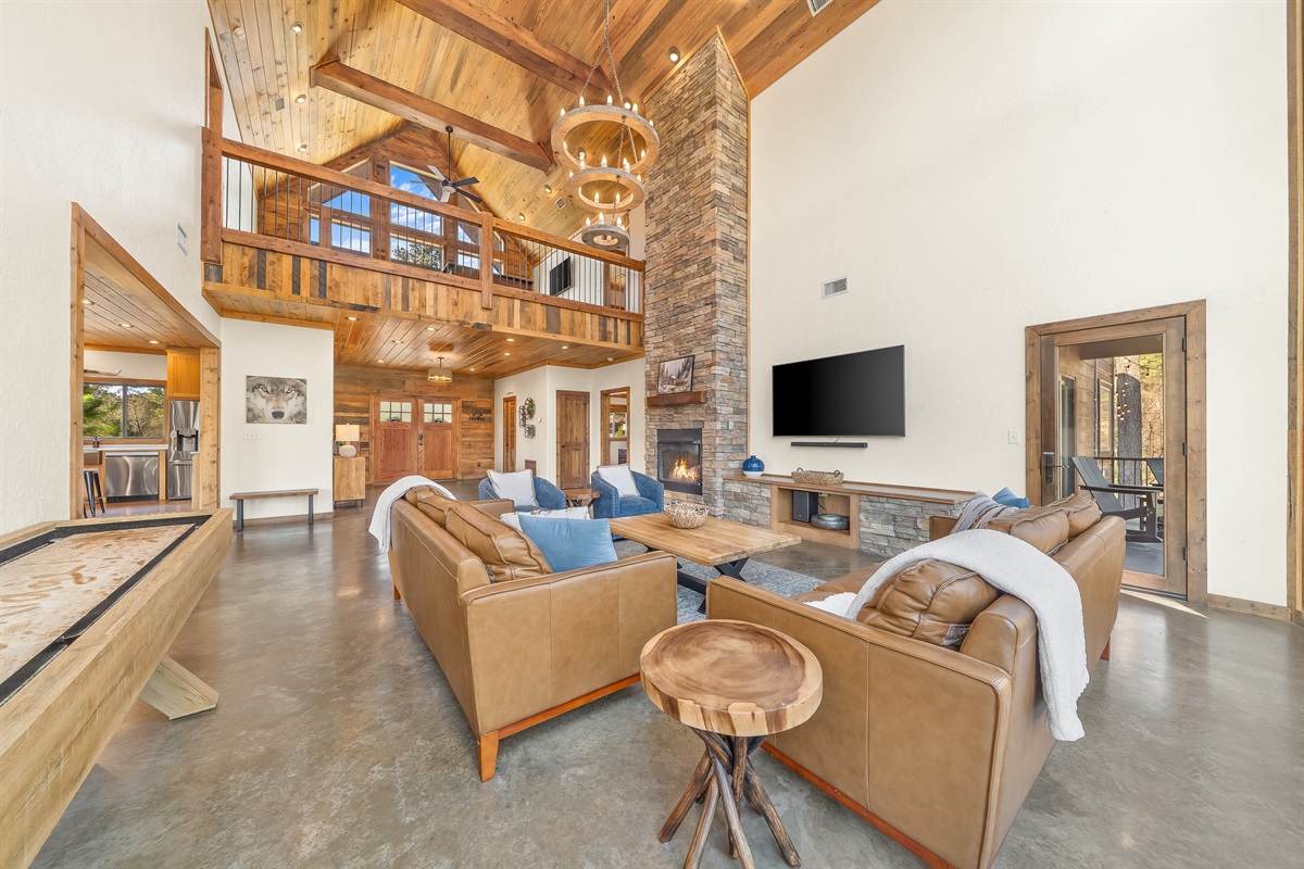 Modern rustic design.