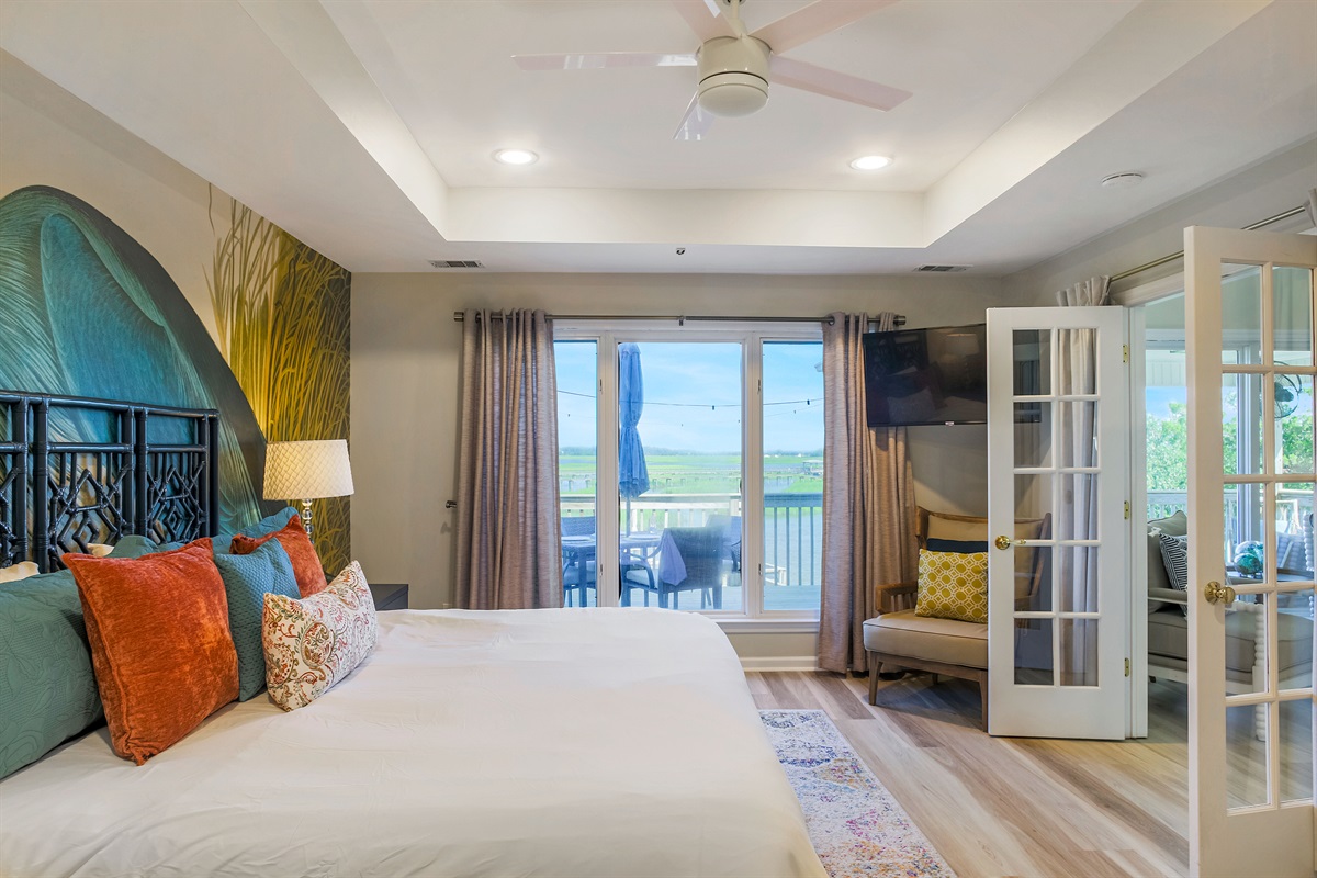 Wake up to serene views and step right out onto the back deck.