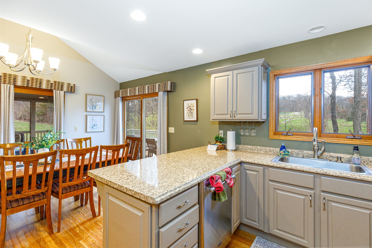 Fully stocked kitchen for all your needs