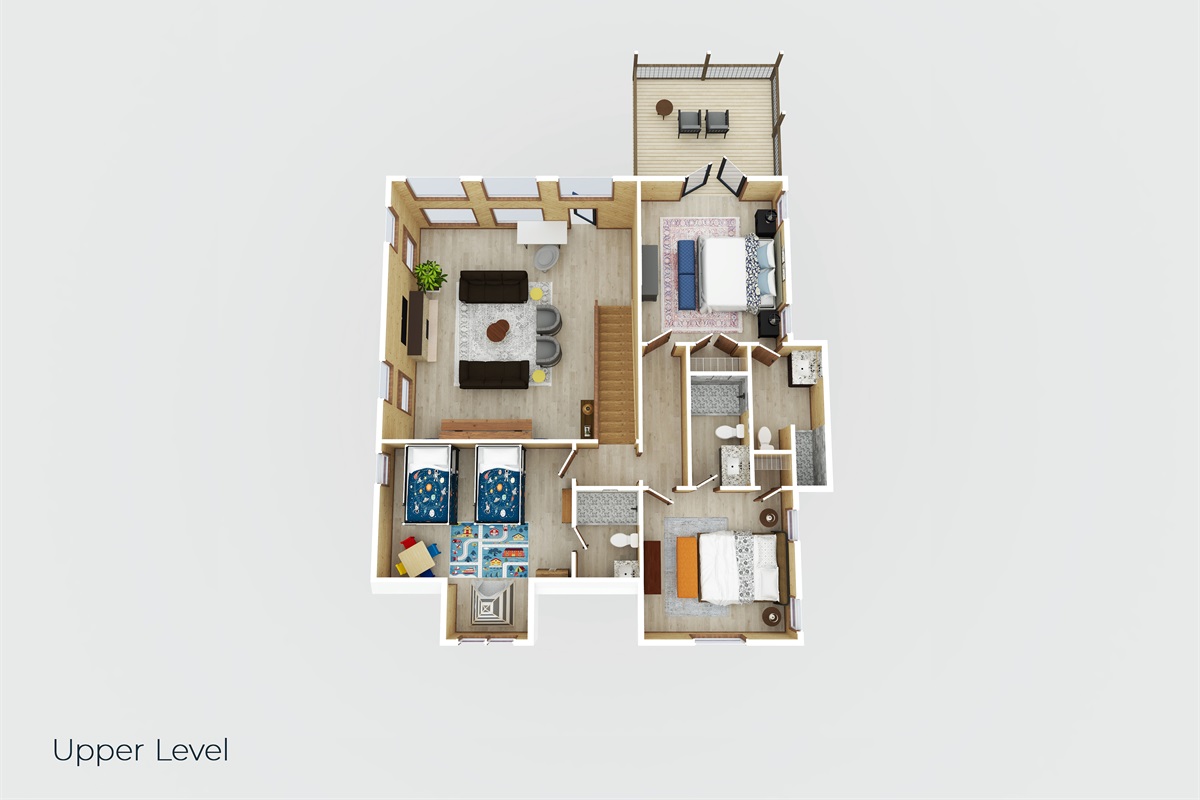 Upper level floor map