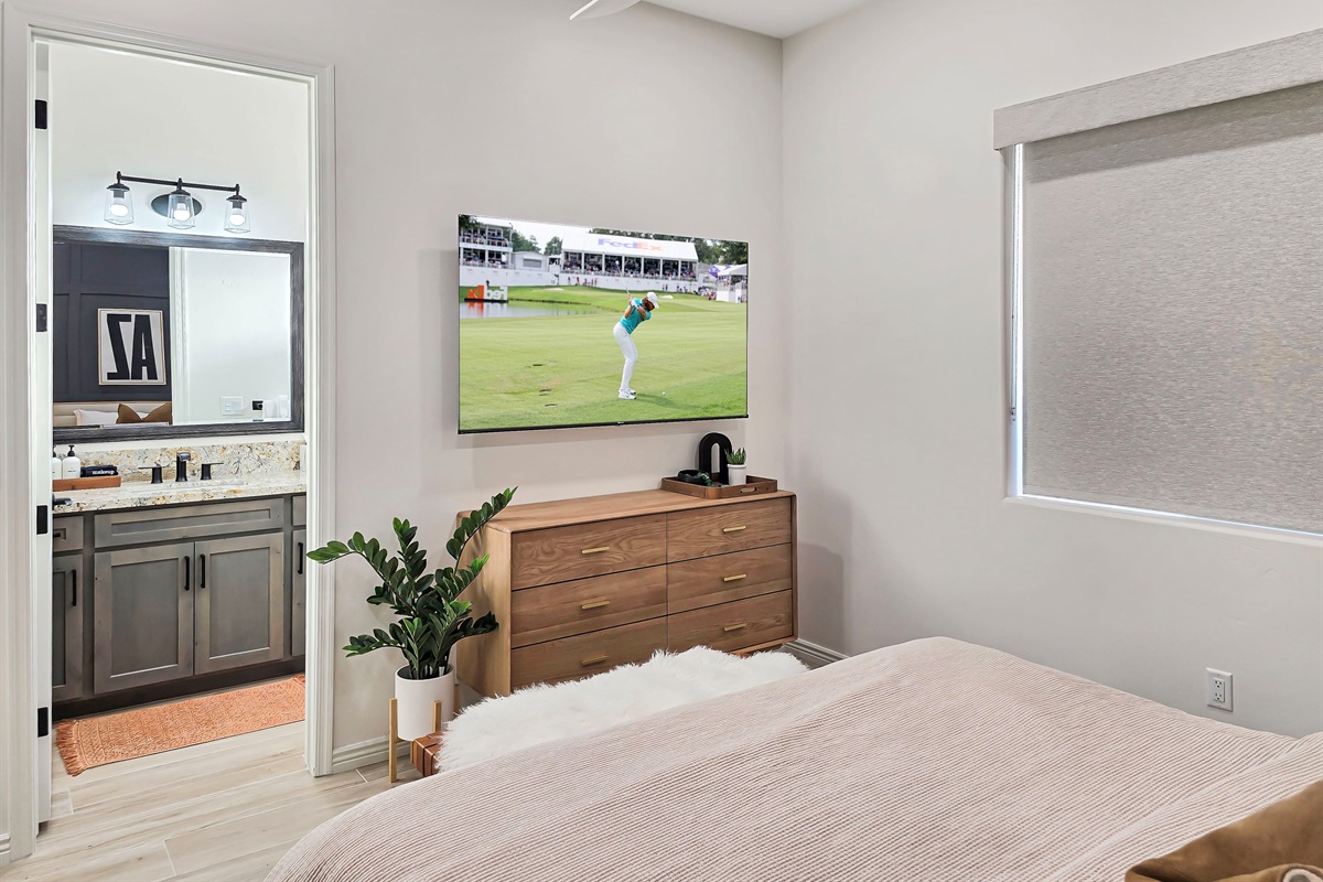 Bedroom #2 - 75" smart tv 