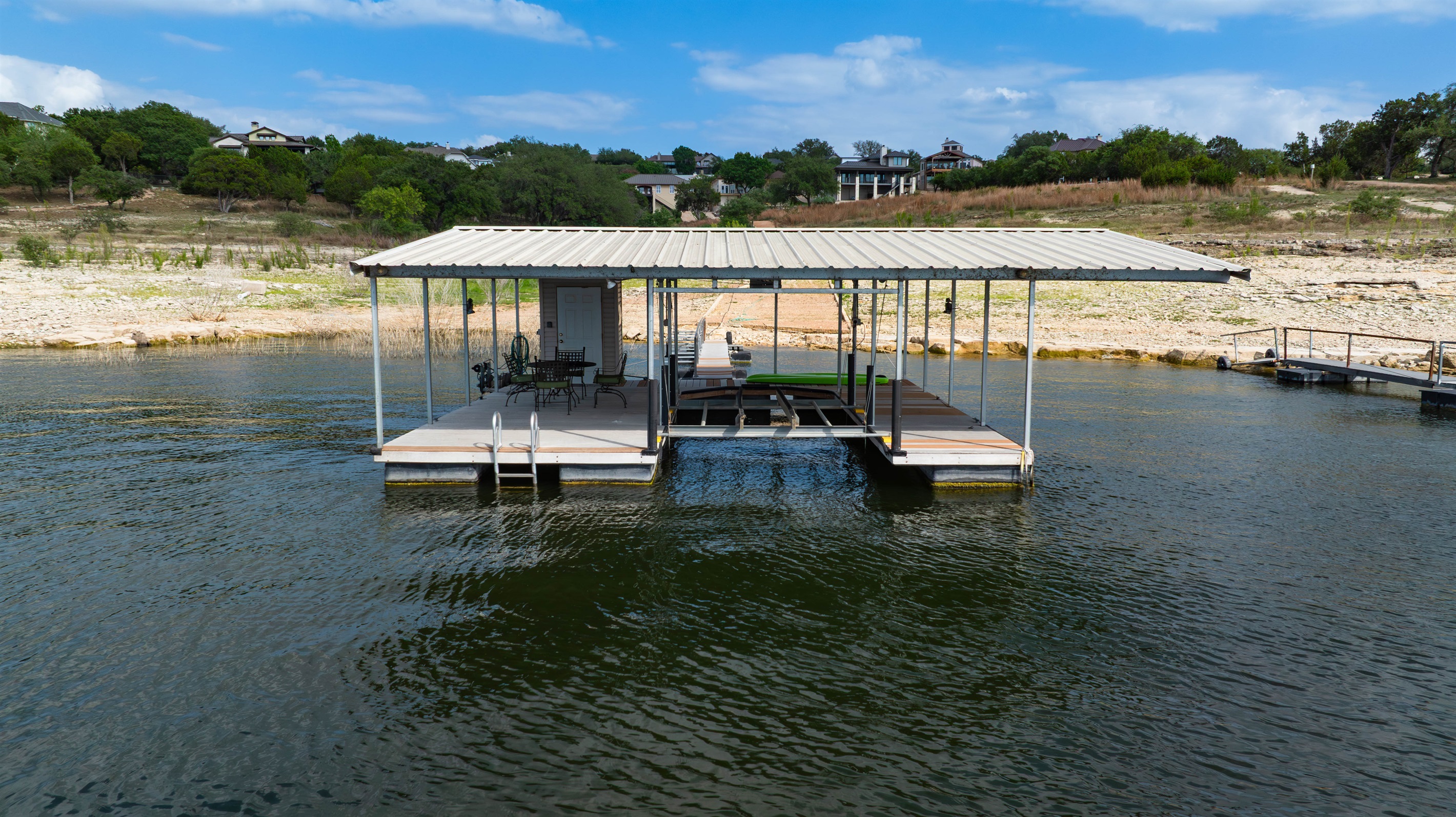 Enjoy the private dock 