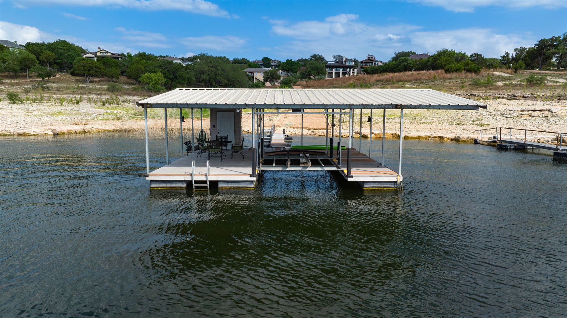 Enjoy the private dock 