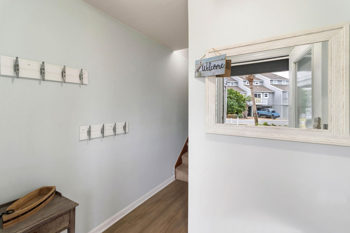 Drop your keys, hang your bags, check yourself in the foyer mirror &mdash; vacation mode officially on.