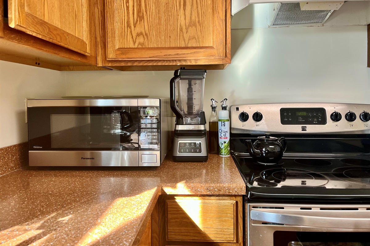 The well-stocked kitchen