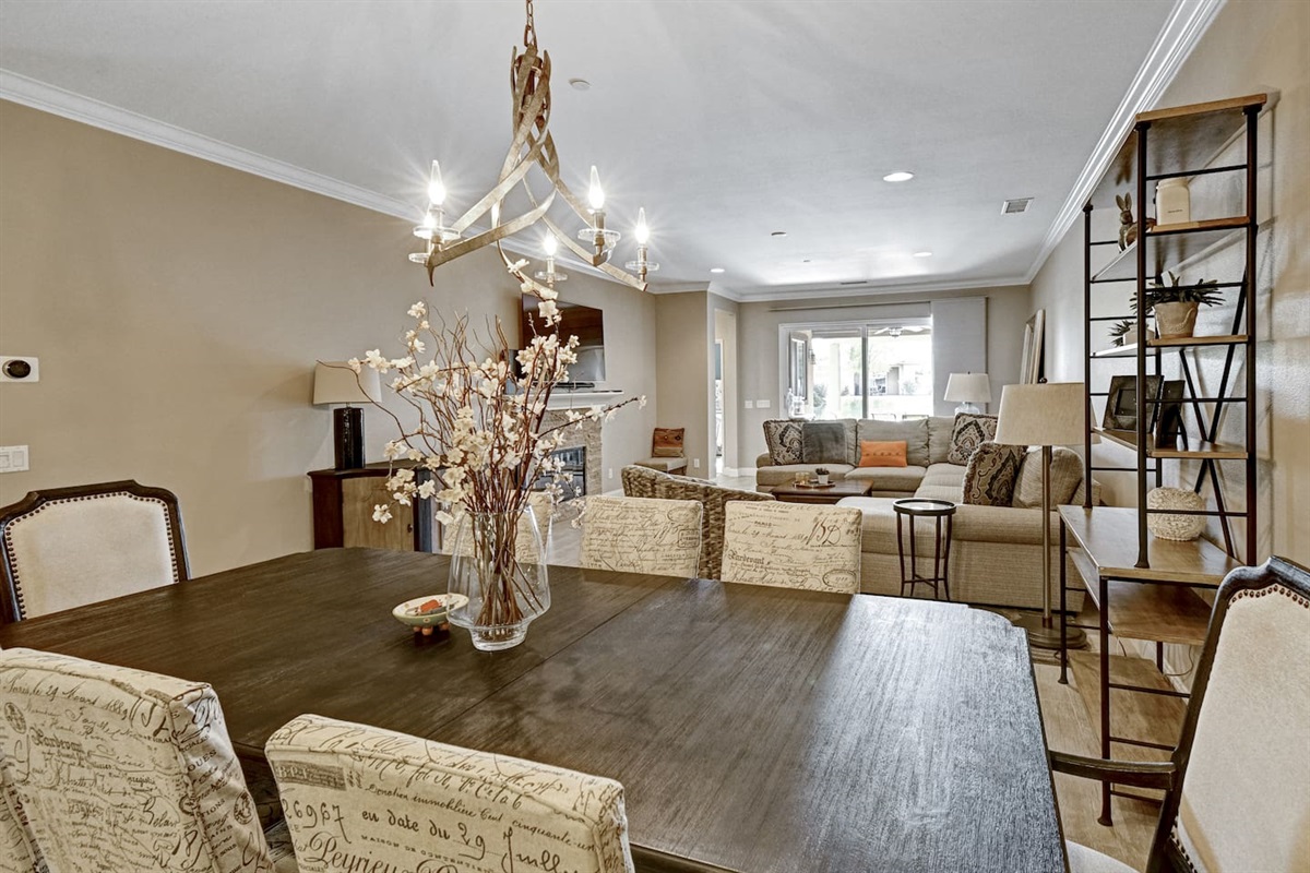 Dining Area, Table and Chairs