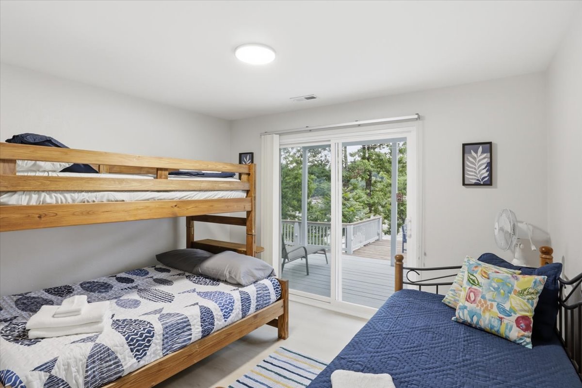 2nd Bedroom - One Double Bed and Three Twins