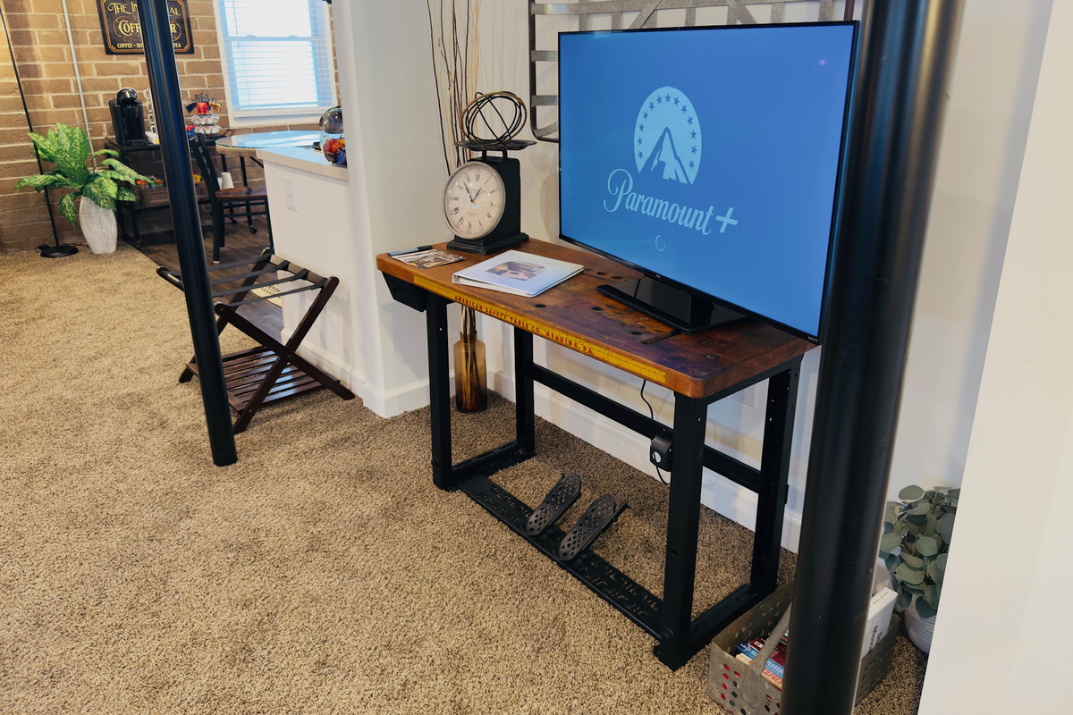 Smart TV provides access to popular streaming apps.