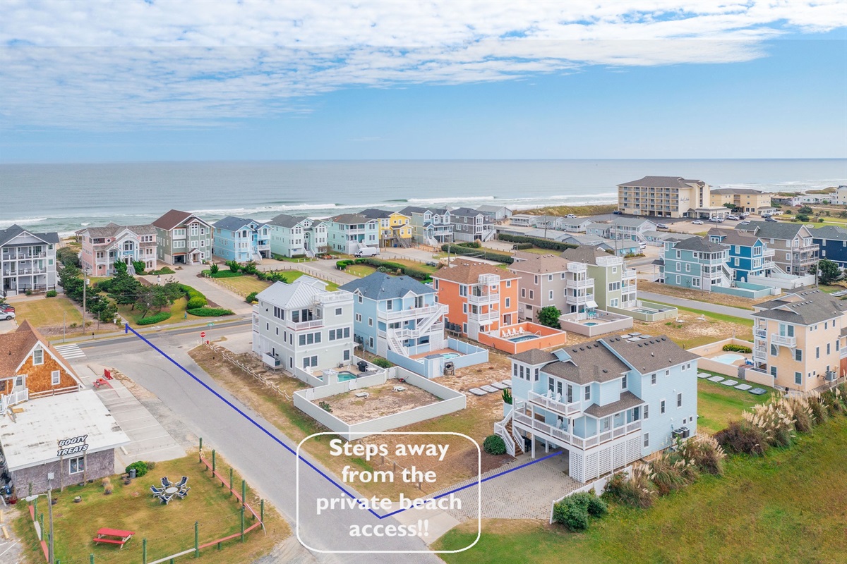 Steps from beach access!
