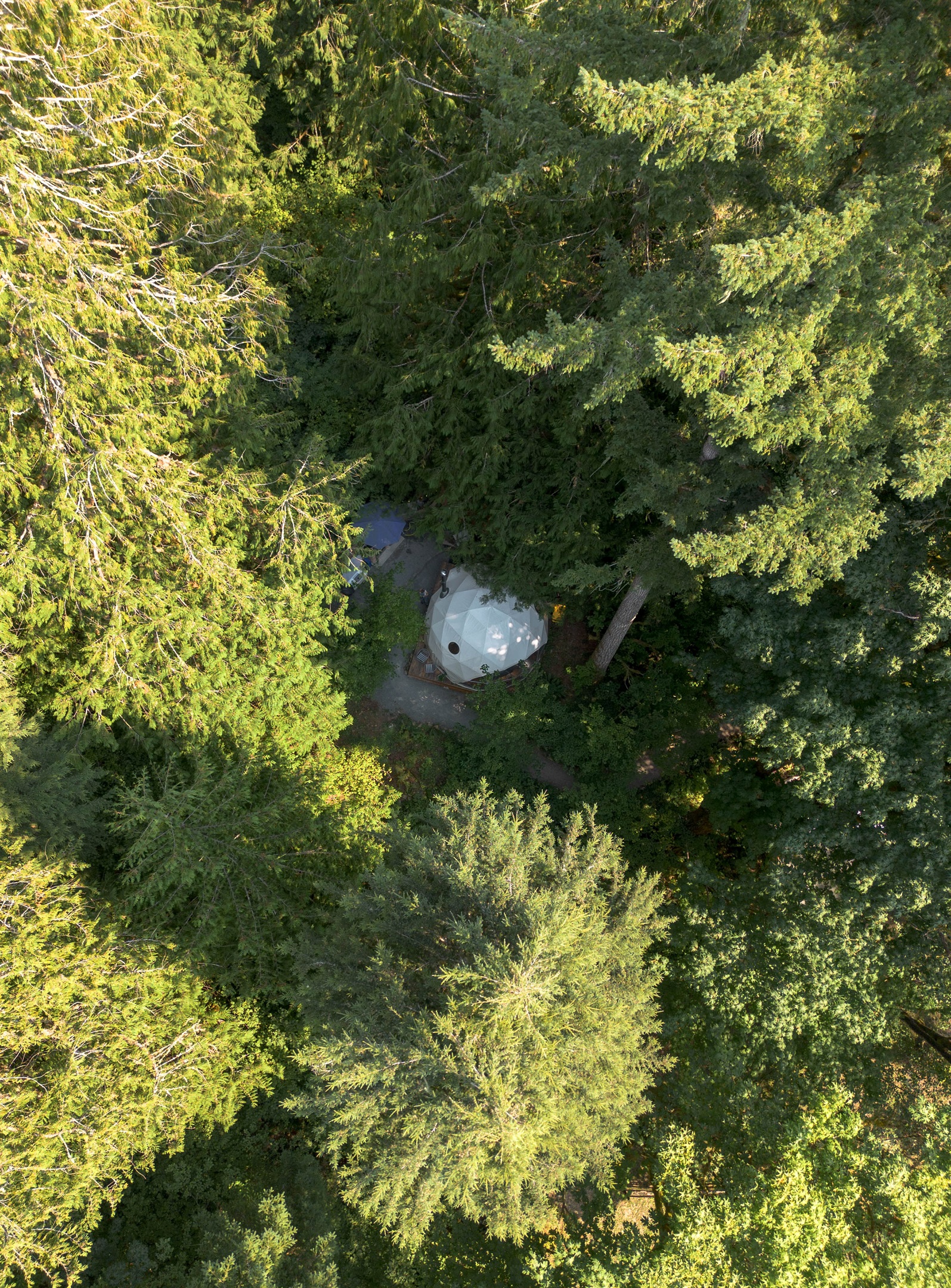 Aerial view of the peaceful surroundings