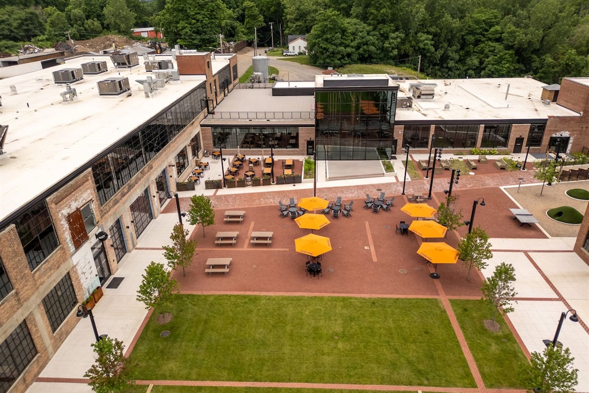 Journeyman Distillery is located just minutes from Pine Ridge House. Perfect summer outdoor dining spot.