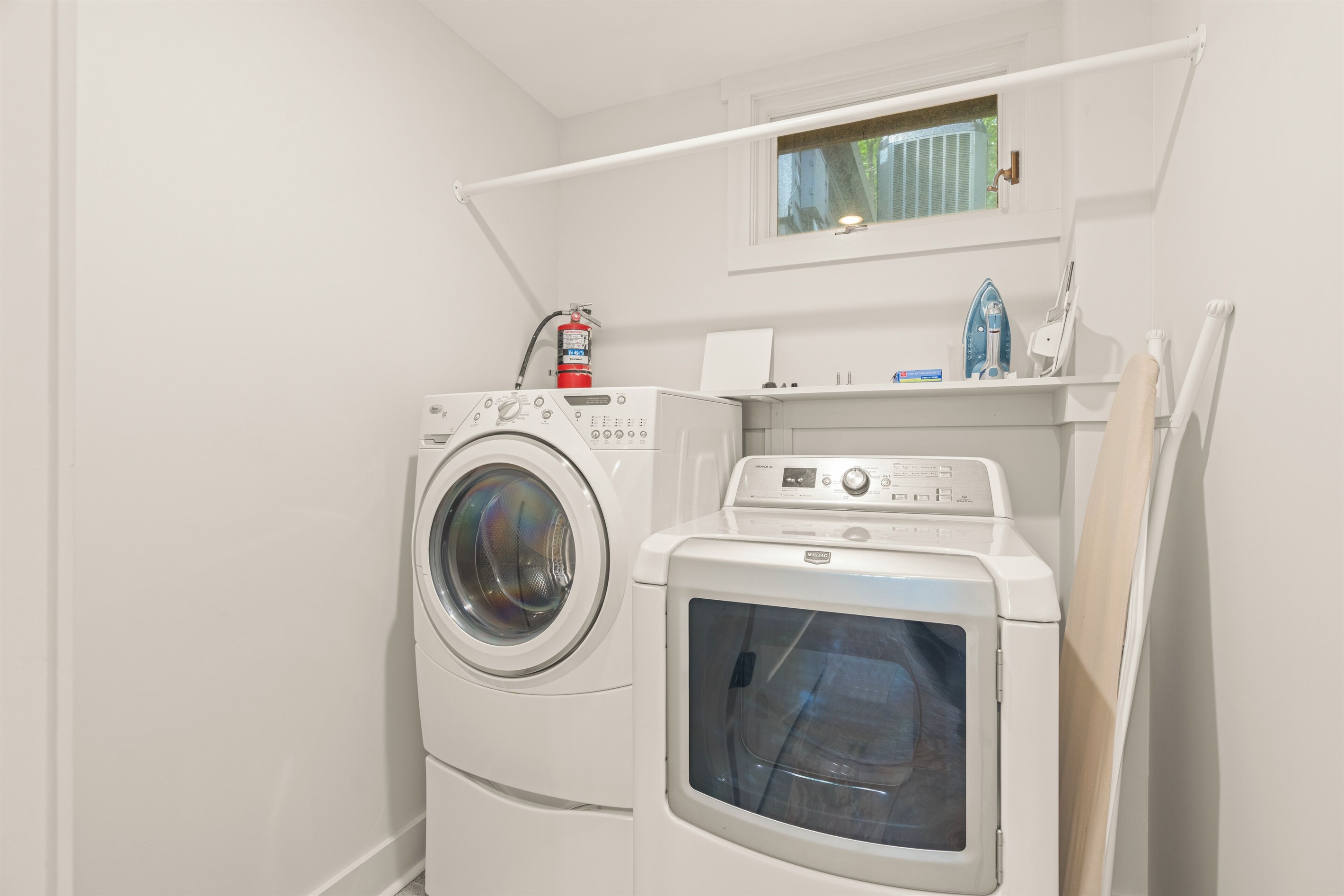 Bathroom across hall from BR9, also serves downstairs living room
Laundry room
