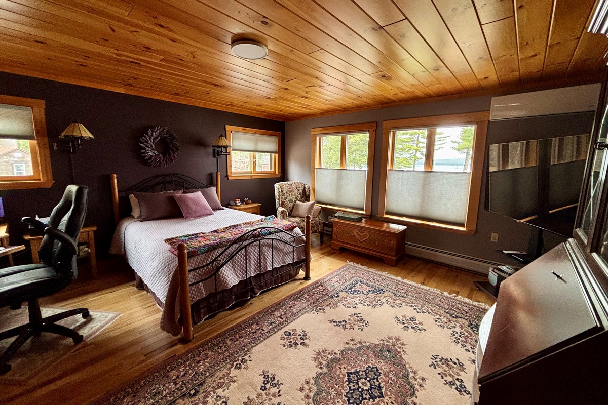 Master Bedroom overlooking the lake