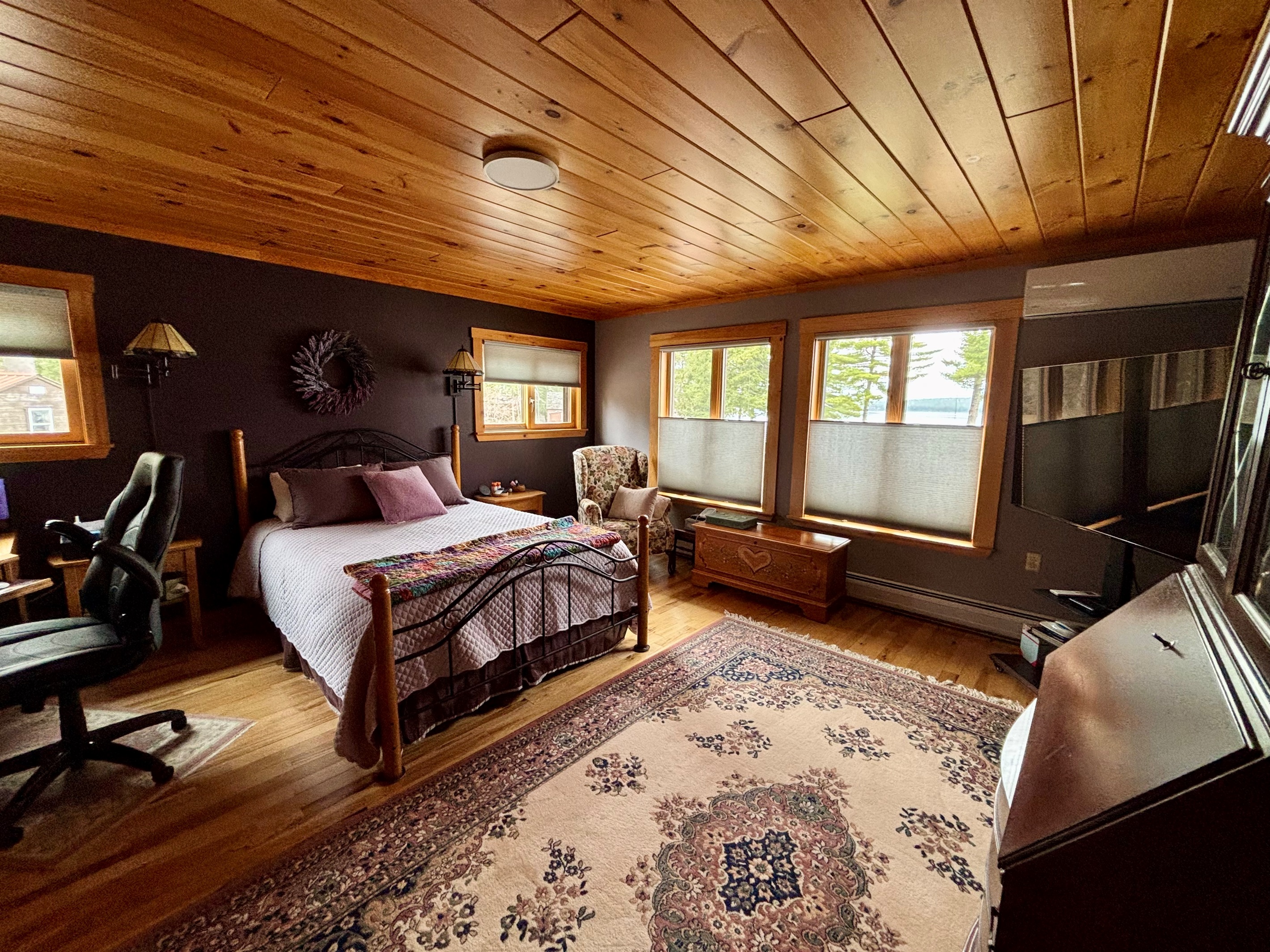 Master Bedroom overlooking the lake