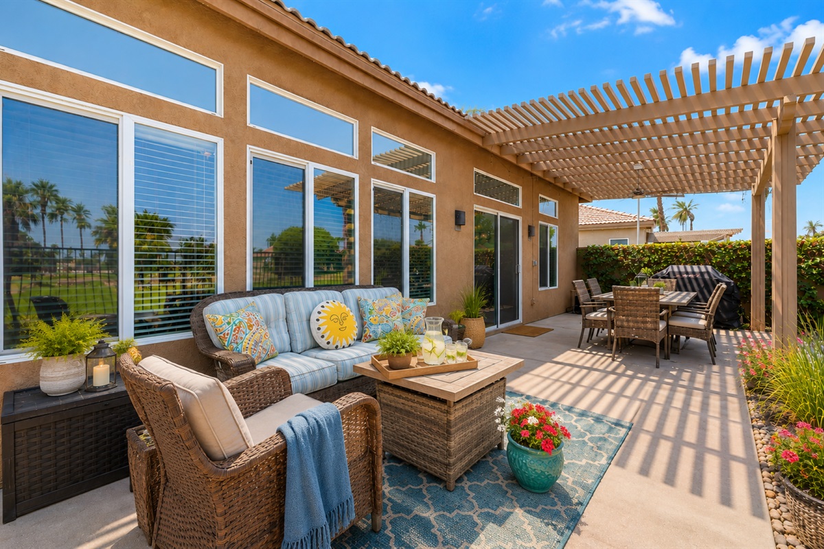 Enjoy a snack while taking in the views