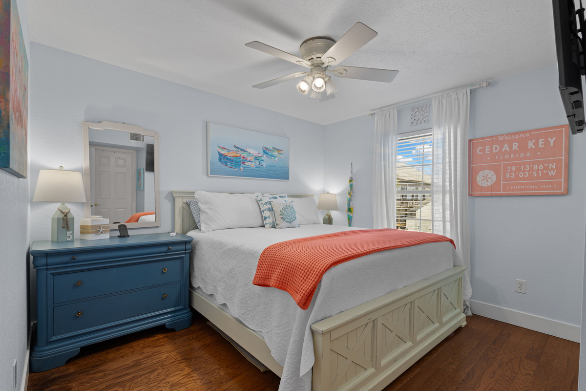 Bedroom two- Bright, cozy, and inviting — the perfect spot to recharge after a day of exploring.