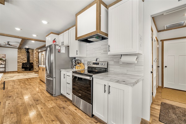 Fully stocked kitchen