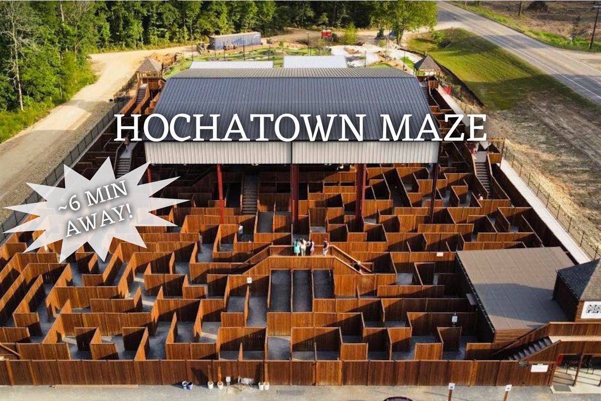 Challenge yourself and enjoy a day of fun and excitement at the Hochatown Maze, a perfect activity for all ages.