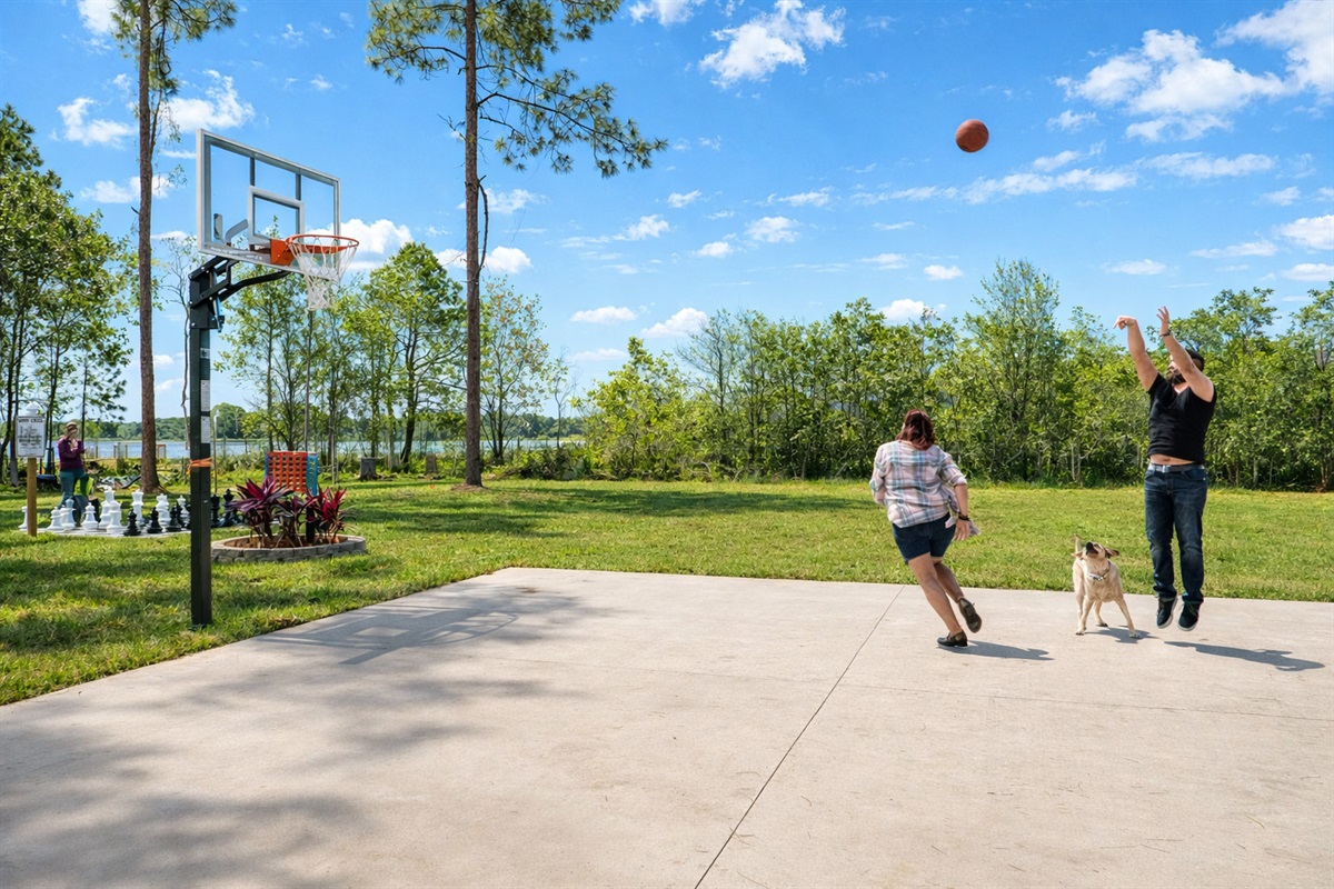 Basketball court at Orlando group activity vacation estate
