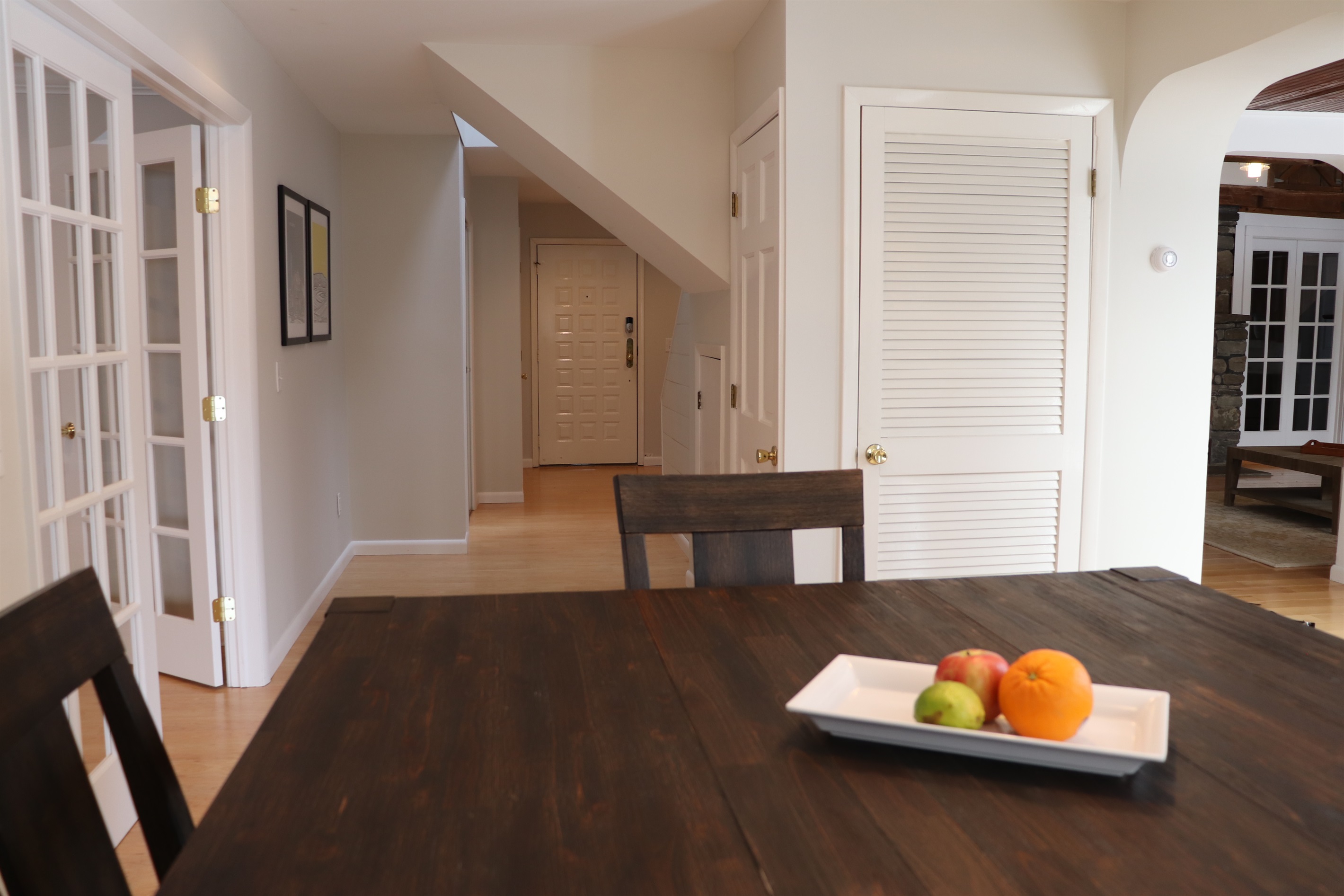 Breakfast nook, game room to the left, dining room to the right.