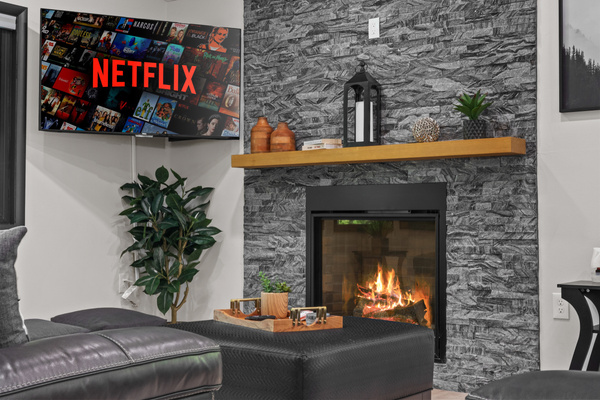 Ignite the warm, flickering flames instantly with the click of a button, letting you relax without dealing with logs or ash
