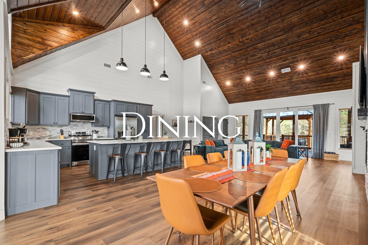 Hosting dinner or enjoying a quiet meal feels effortless in this stylish dining area that flows beautifully into the rest of the home.