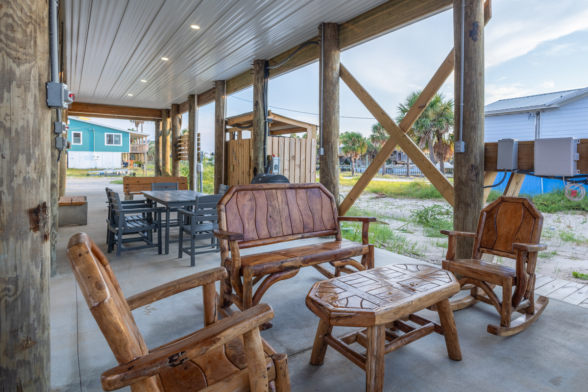 Outdoor seating area
