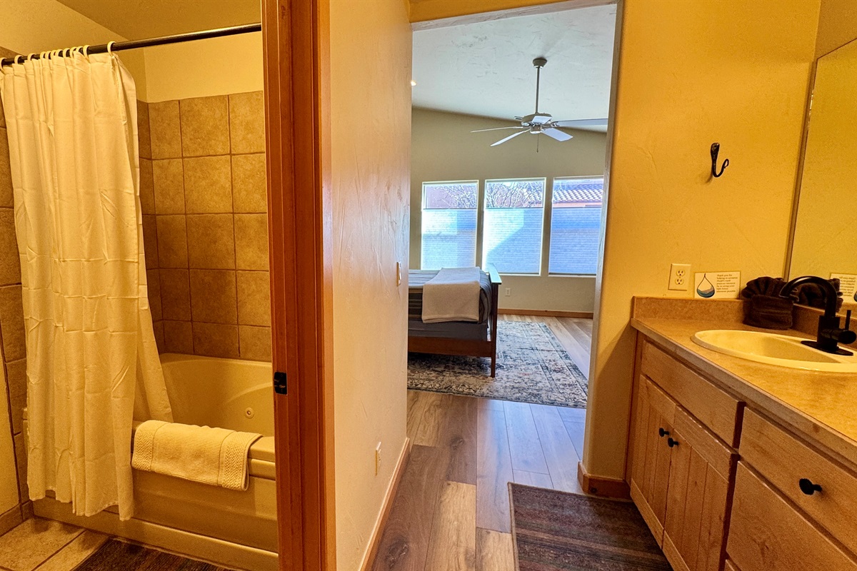 Master Bathroom with Tub/Shower Combo