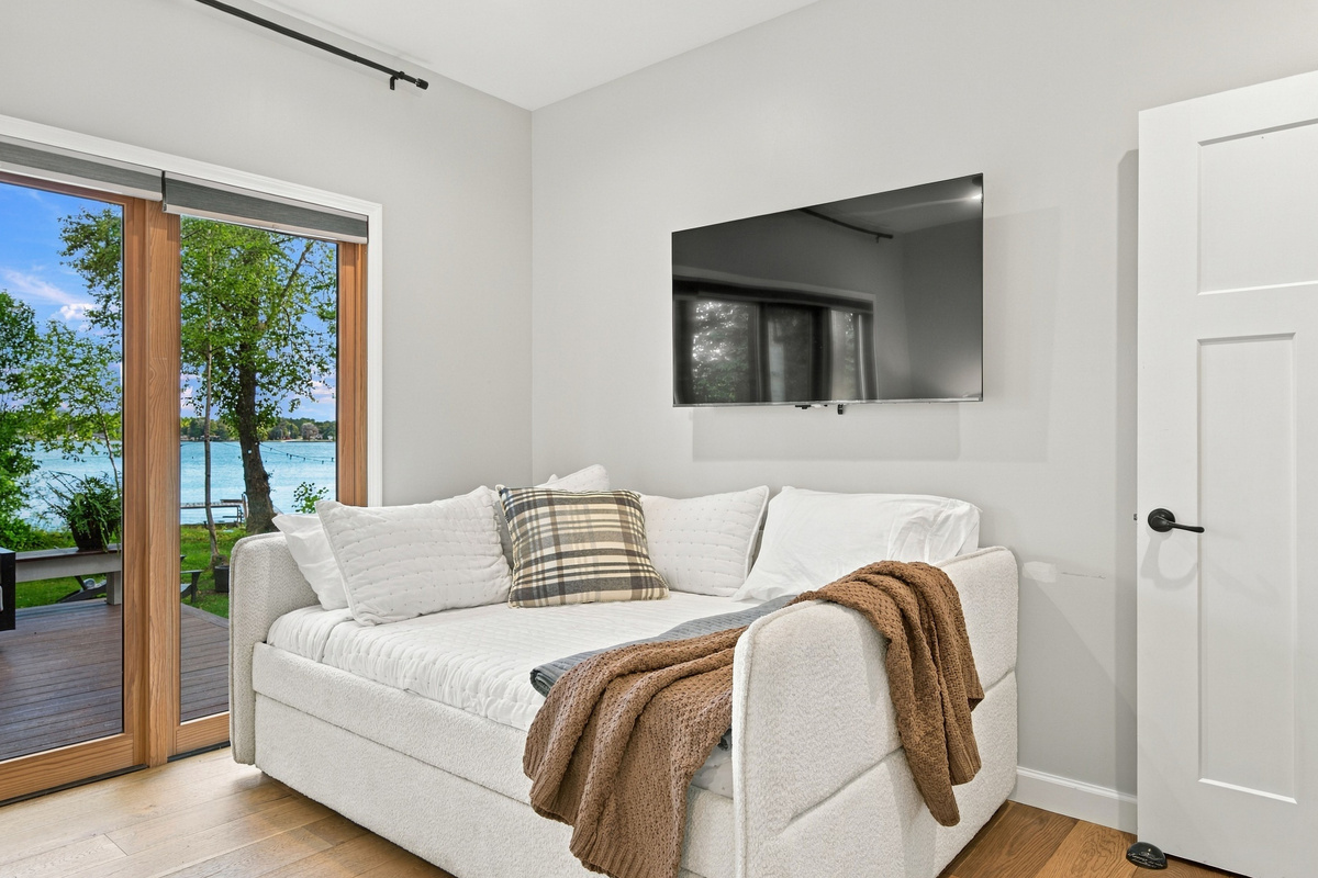 The day bed is also a trundle offering added sleeping for added guests.