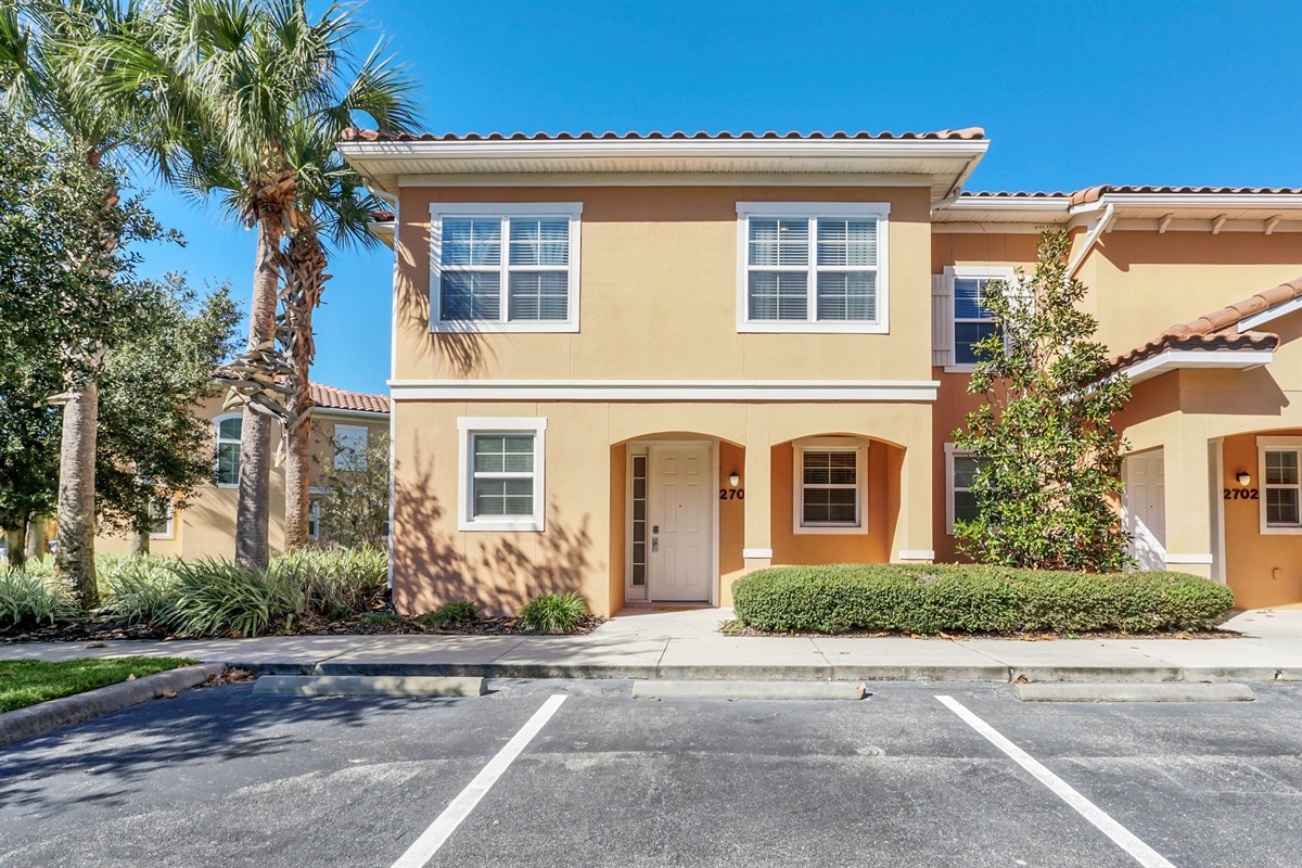 Front of townhome