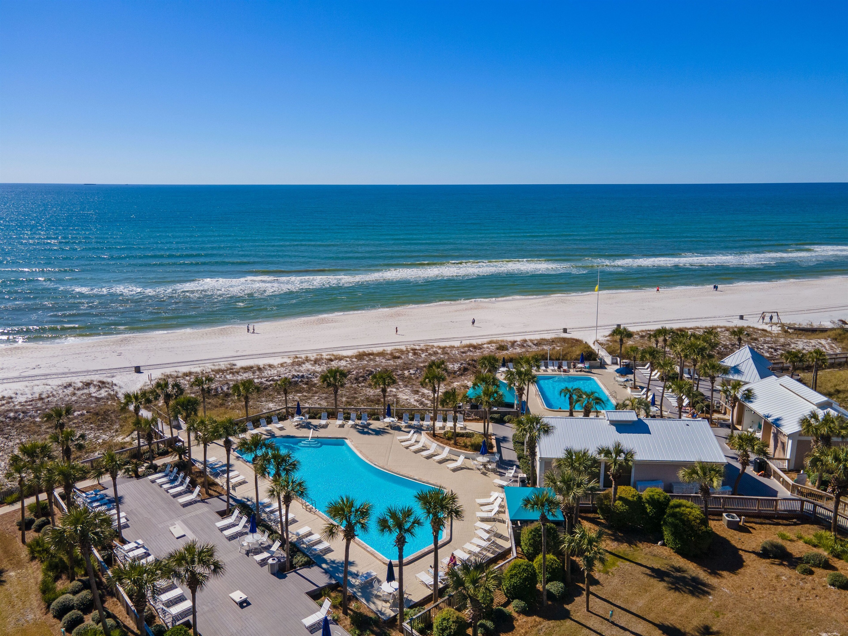 Aerial view of the Pool Deck