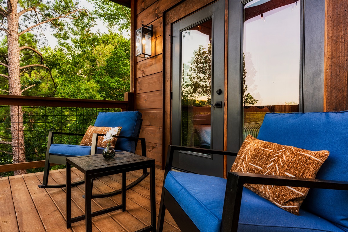 Enjoy private deck off bedroom 5