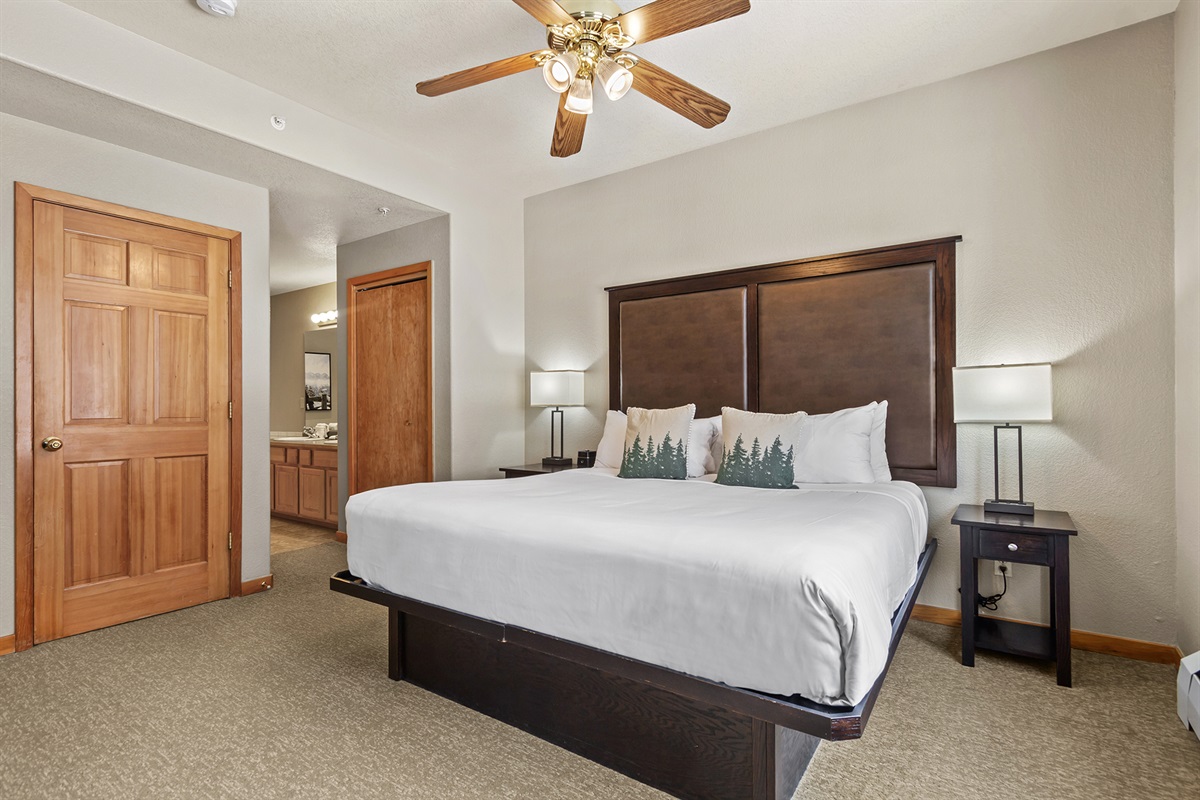 Master bedroom with ensuite