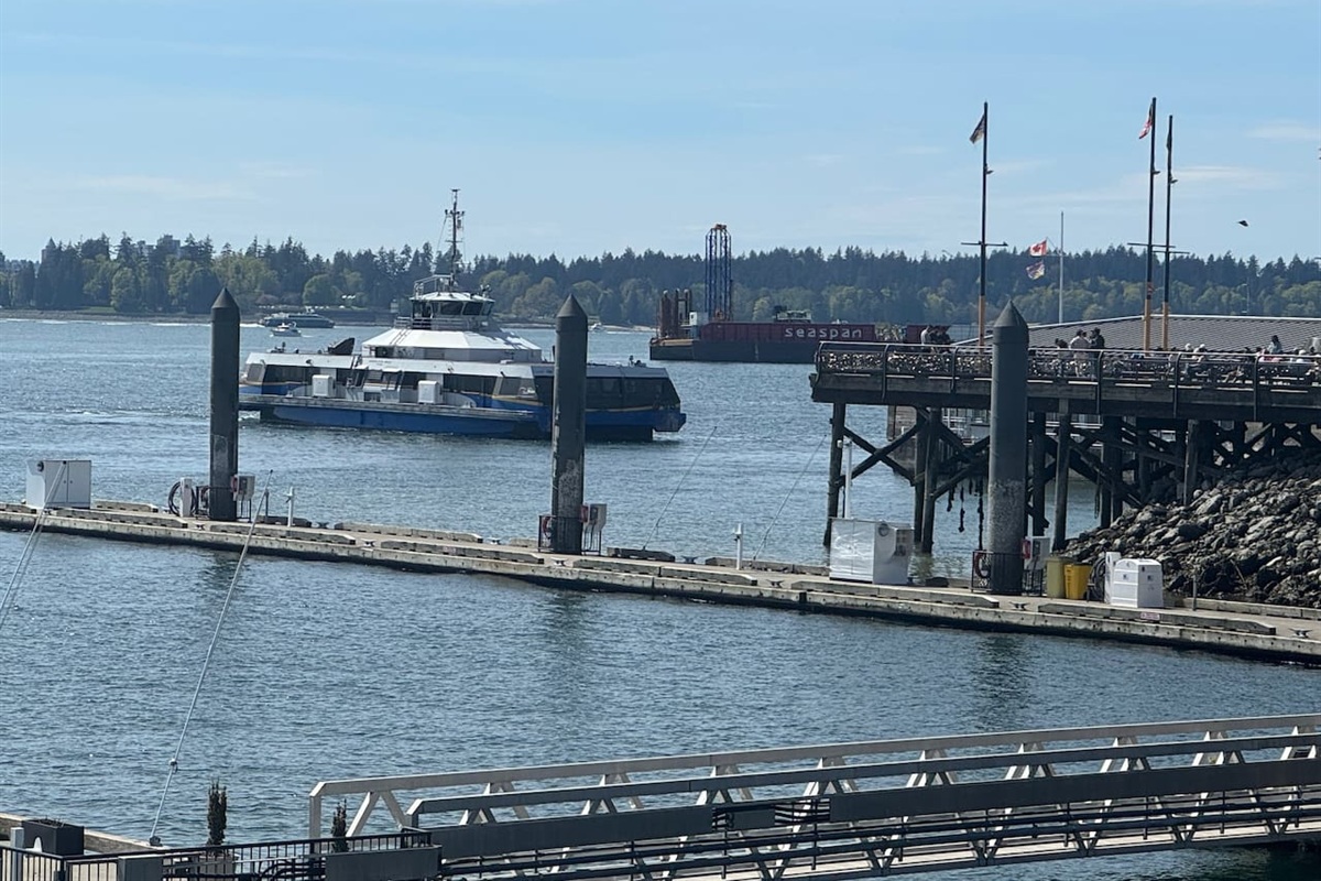 Seabus with daily runs between North Vancouver + downtown Vancouver every 15 minutes