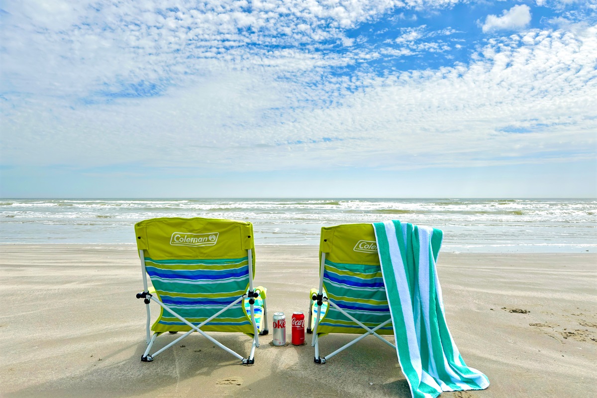 Just steps from the beach...