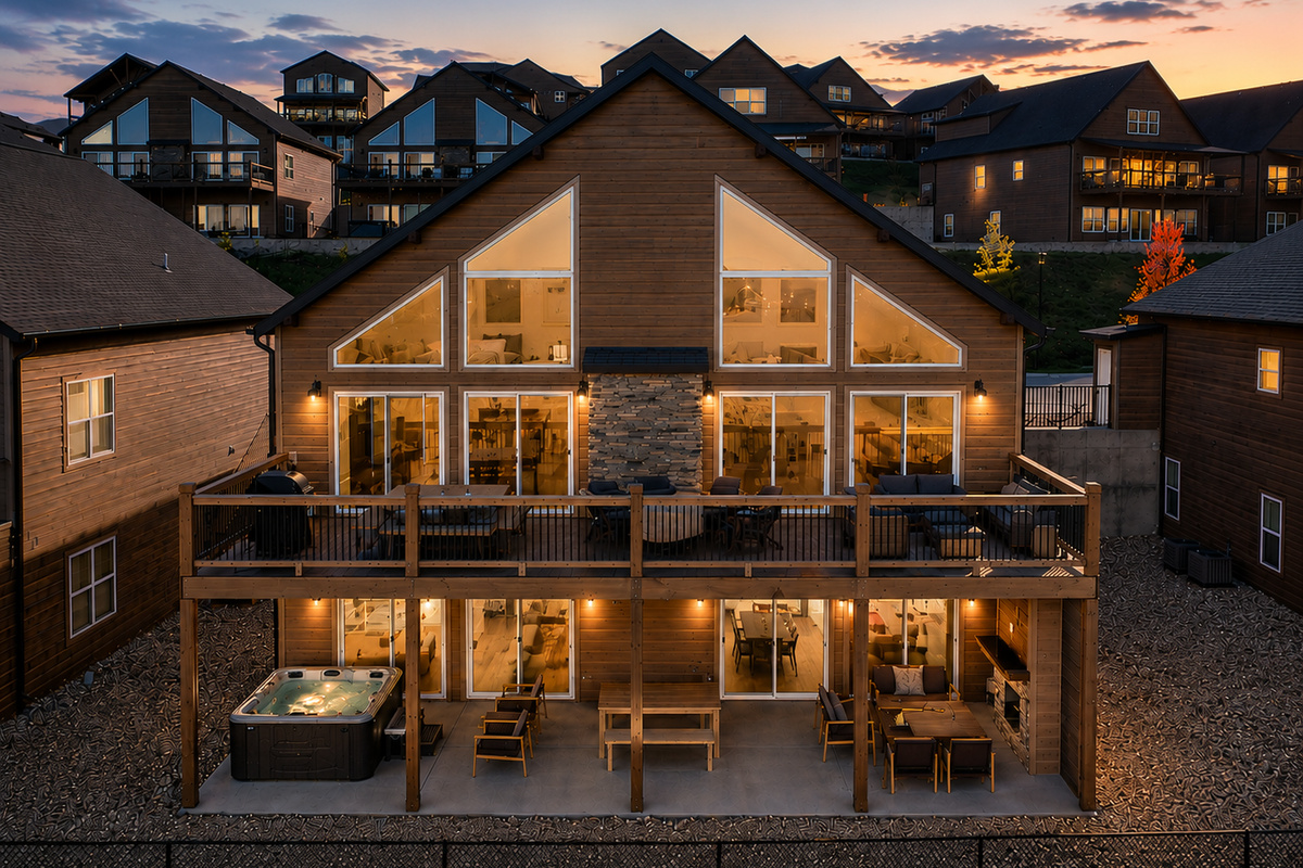 Three levels of indoor-outdoor gathering space