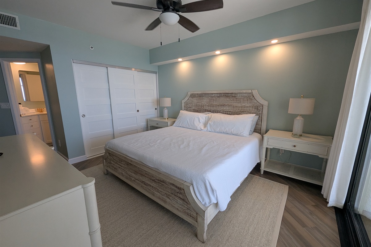 Master bedroom - perspective from the Sliding Glass Door