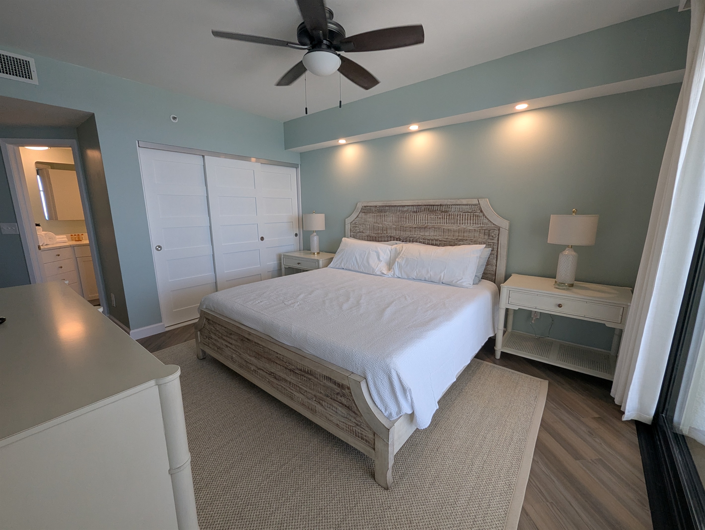 Master bedroom - perspective from the Sliding Glass Door