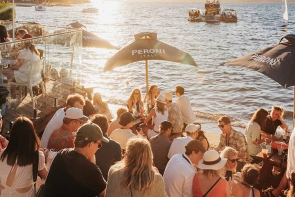 Family and friends gathering having fun 