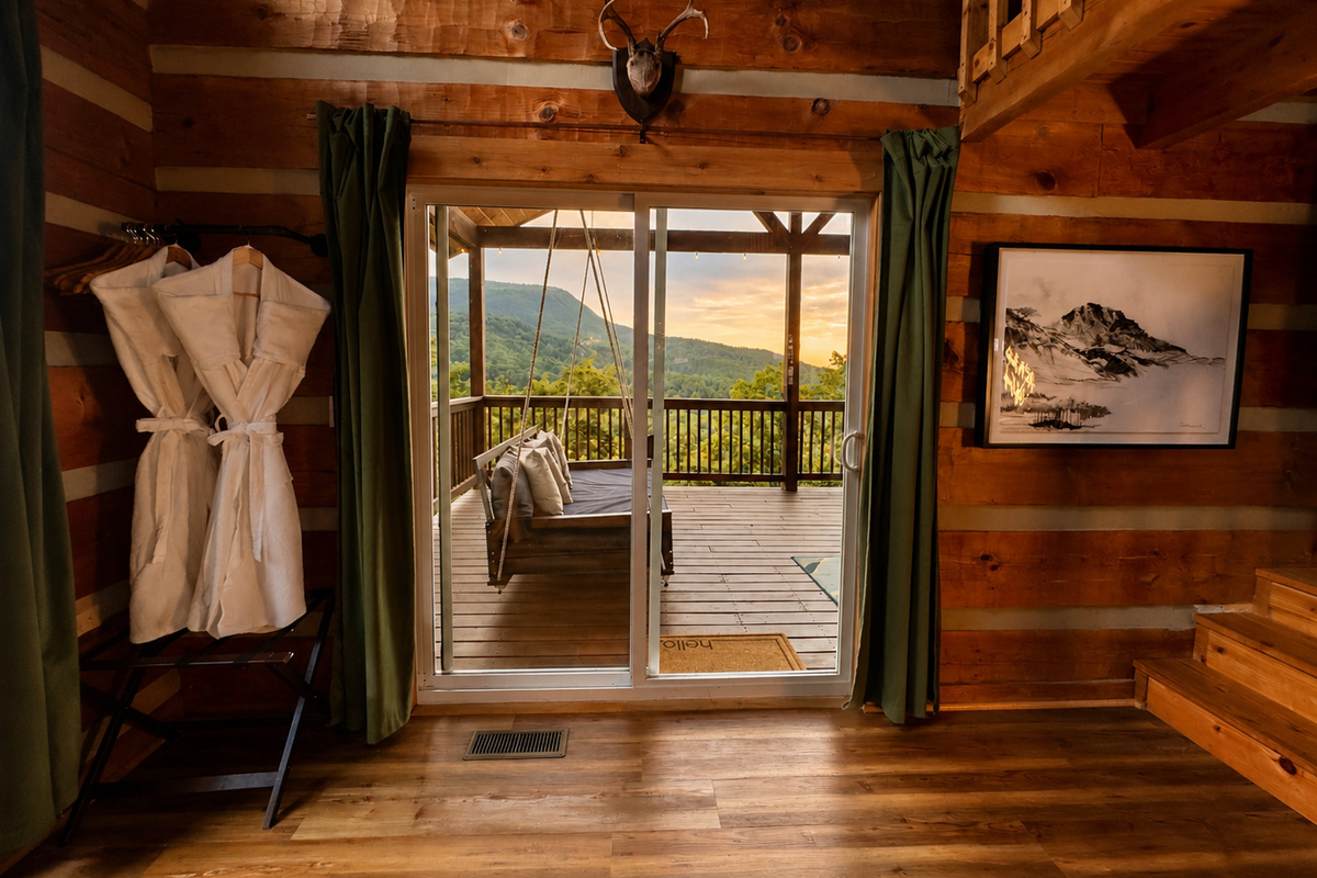 Mountain views from bed!