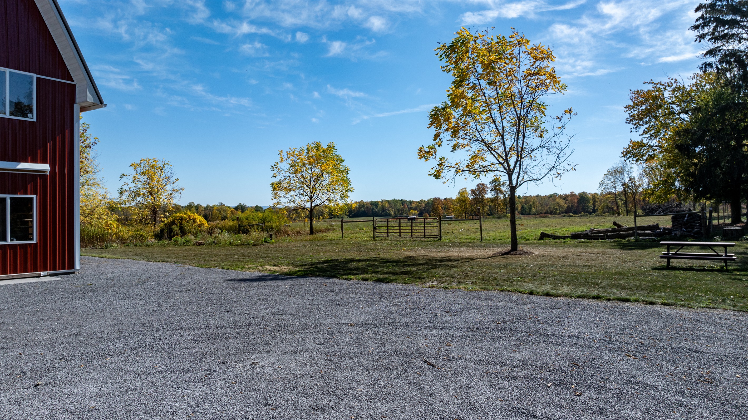 Expansive yard with scenic lake country views — the perfect backdrop for your stay