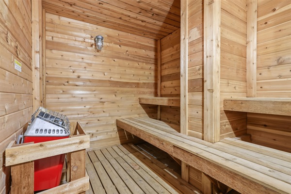 His and her sauna
