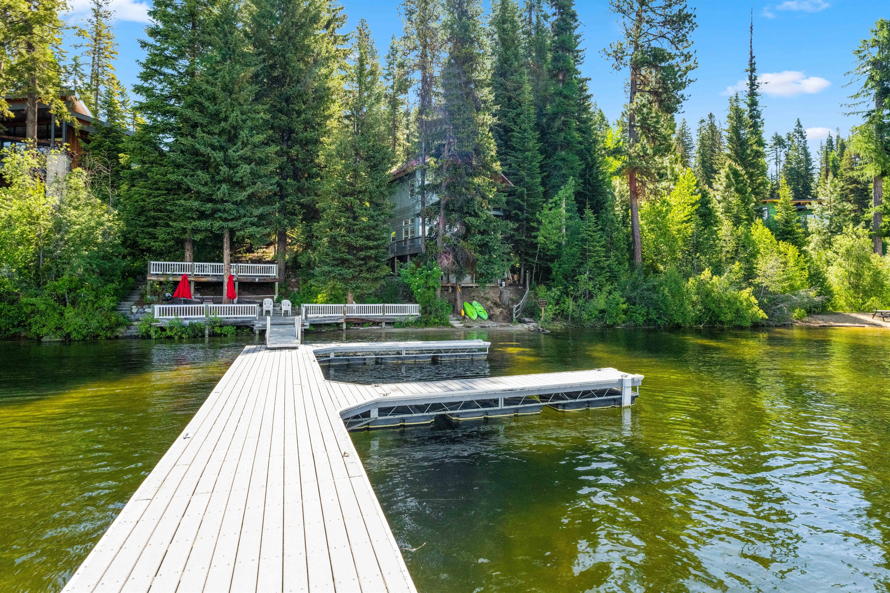 Private 6-slip marina — McCall vacation rental with boat dock access