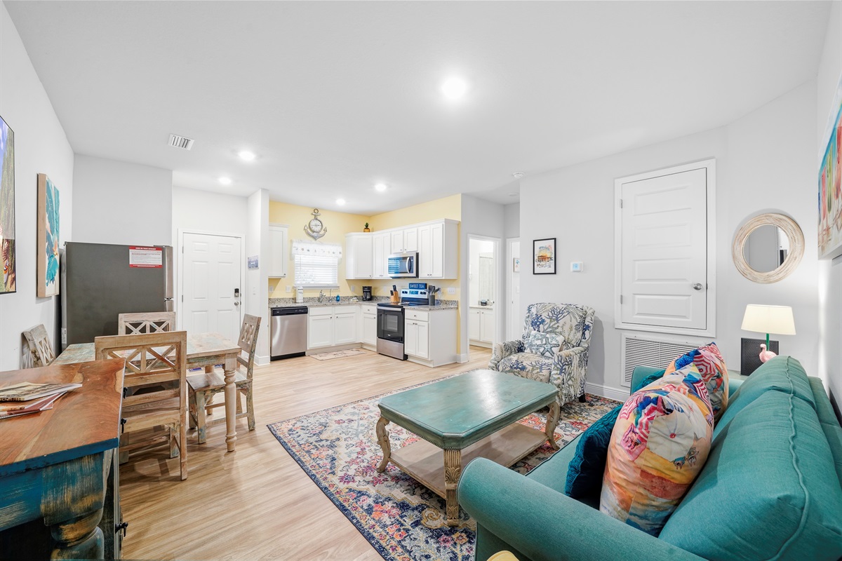 MIL suite - Living room 2: Open to kitchen
