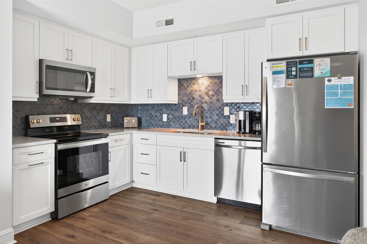 Kitchen | Crescent Moon, 301 Oceanview | Isle of Palms, SC | IOP Escapes Vacation Rentals